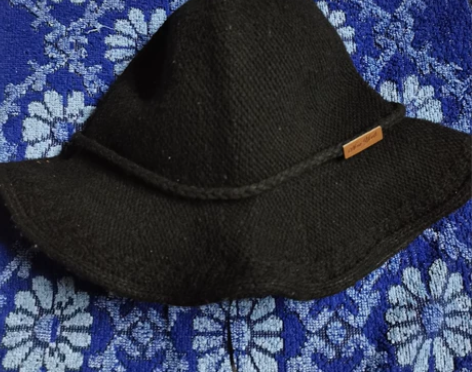 The Green Party黑色羊毛宽檐...