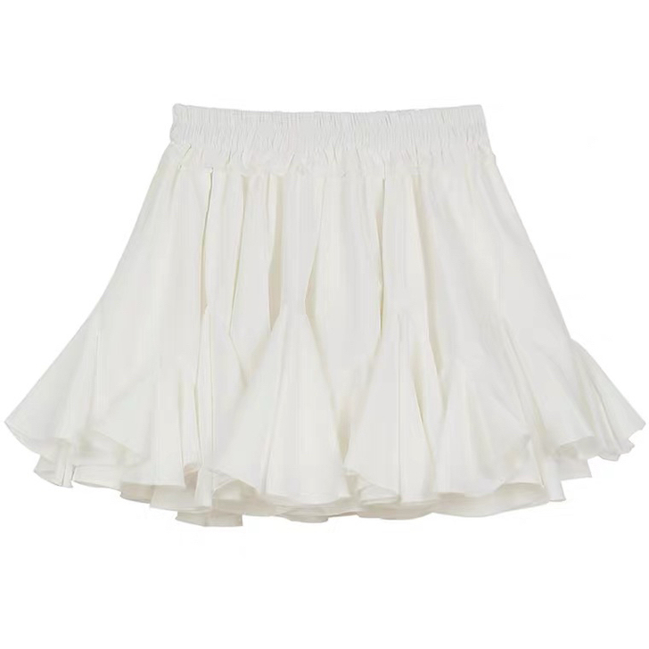 韩国半身裙女众设计感2021夏新款小个子显...