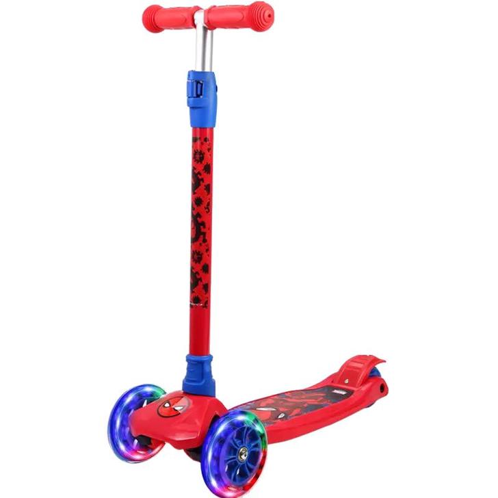 漫威(MARVEL)儿童滑板车折叠升降四轮...