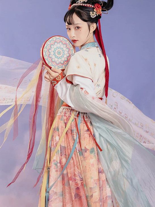 【出租】七月夕周年庆秀款西藏 唐背子齐腰襦...