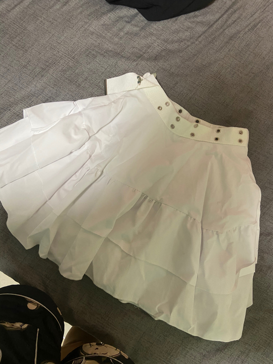 （实图+网图）高腰半身裙百搭显瘦荷叶边短裙...