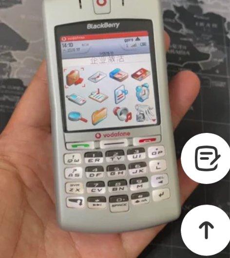 黑莓7100v经典直板按键手机 手机开机如...