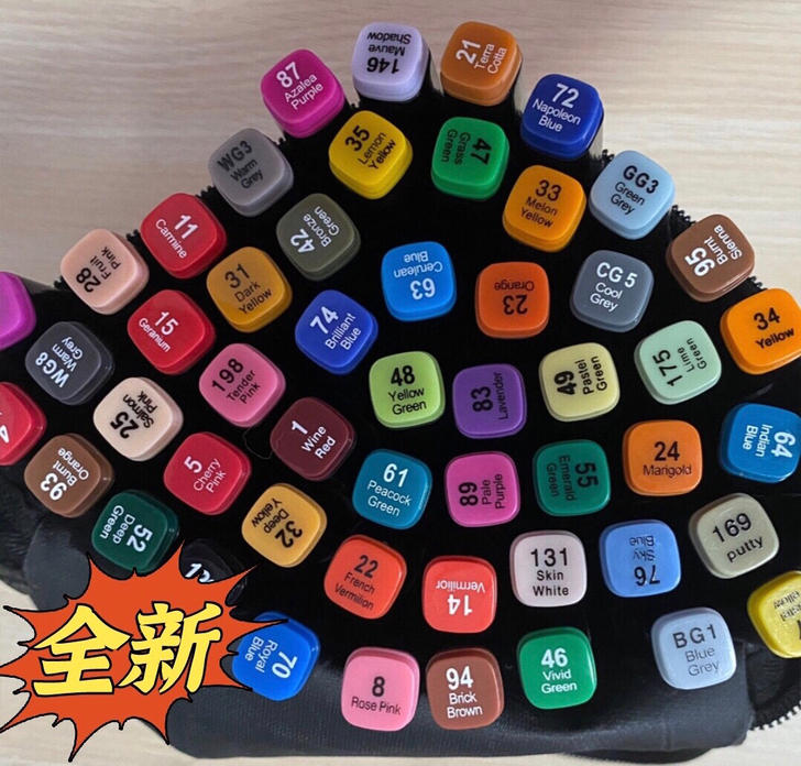 超市不干了,清仓大包全新马克笔56支,54...