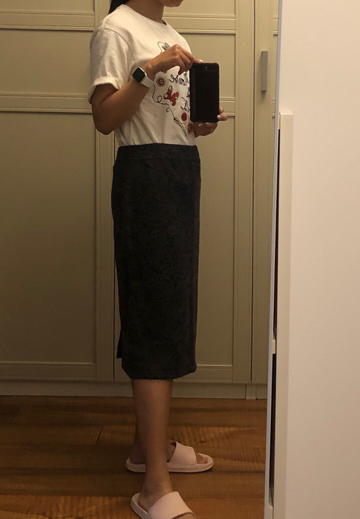 包邮蕾丝一步裙 后开气