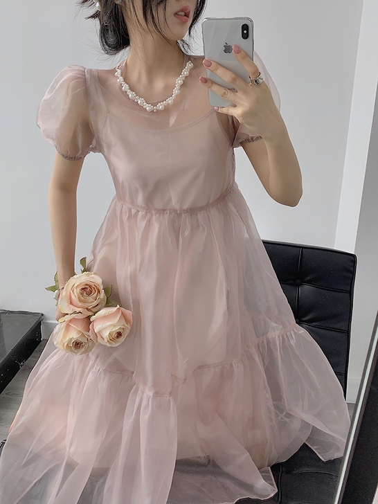 全新 质量超级好的欧根纱蓬蓬裙