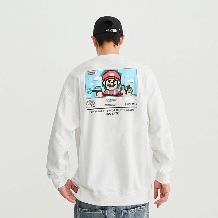 秋季新款圆领卫衣男士外套男潮牌休闲宽松慵懒...