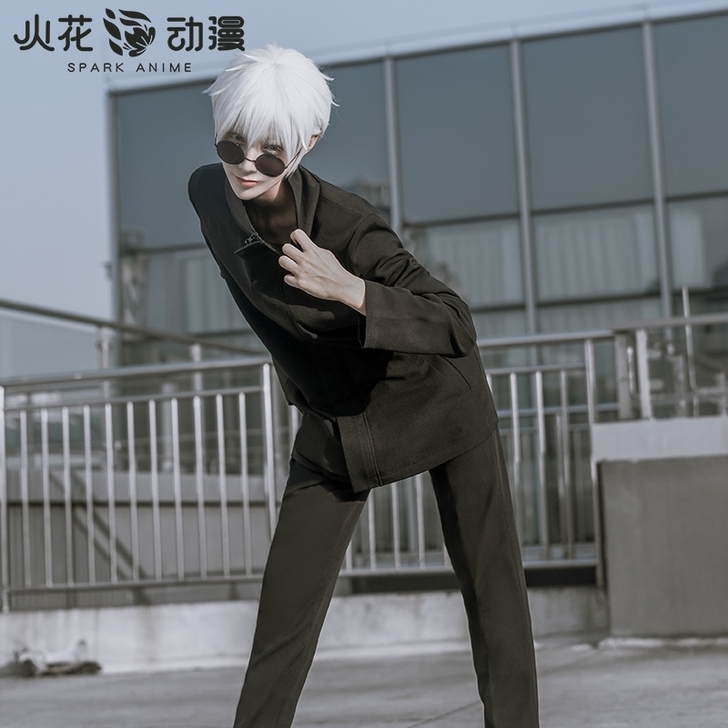 火花动漫，咒术回战五条悟cos服，除鞋大全...