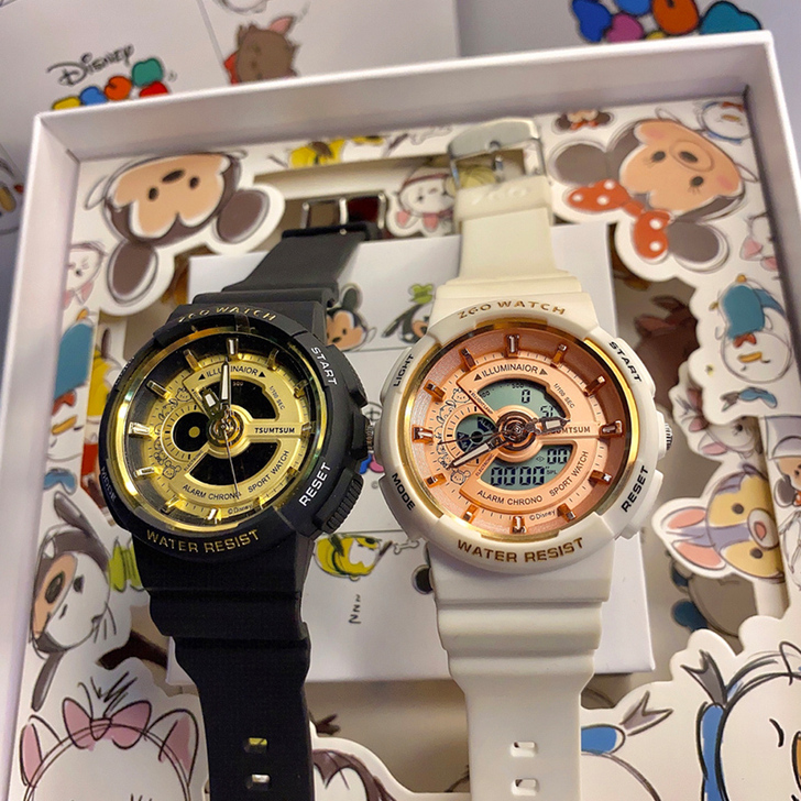 迪士尼情侣手表情侣款学生一对官方旗舰店正品...