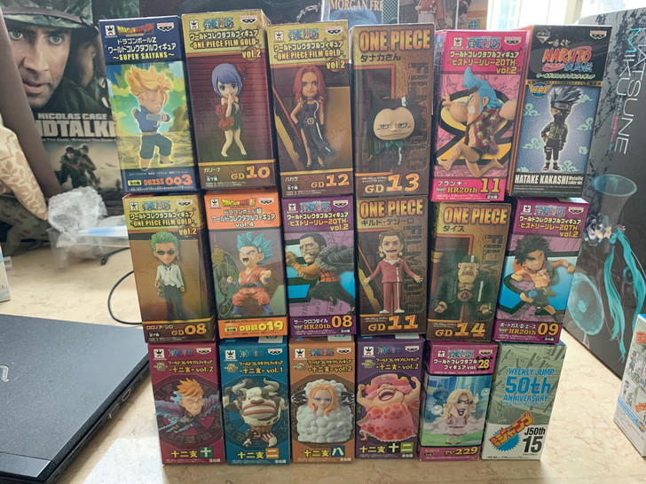 wcf海贼、龙珠等系列，每个版本都有，状态...