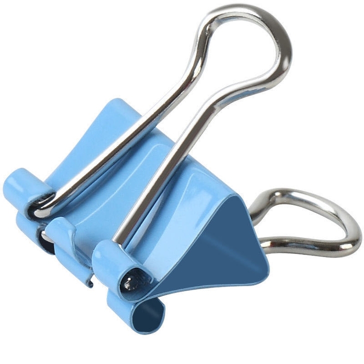 全新彩色长尾夹文件夹子燕尾夹大小号书夹子办...