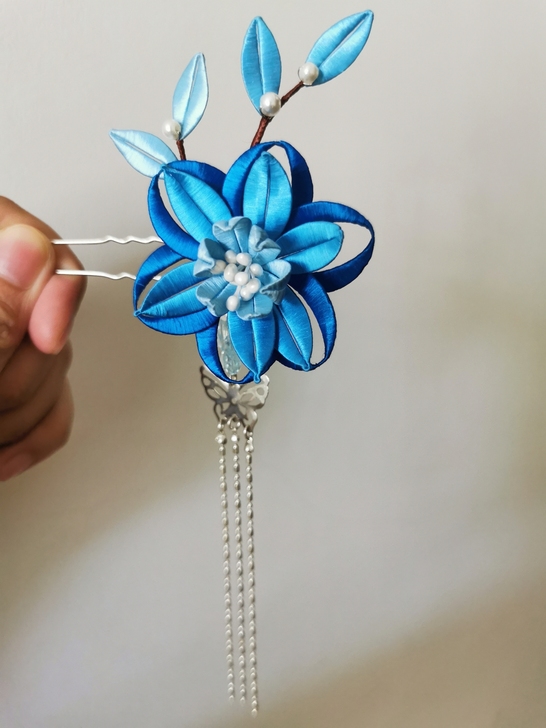 【缠花发钗】蚕丝线  铁配（从几年前的铁材...