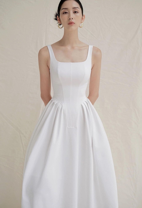 连衣裙赫本风 穿一洗一,介意者慎拍