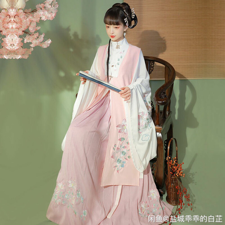 汉服：仙楚姬原创汉服女[陌颜]明制袄裙长比...