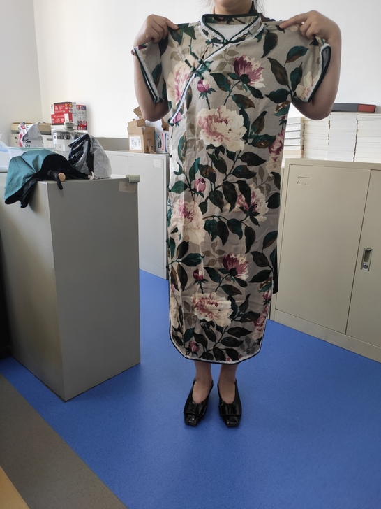 个人闲置旗袍，只试过，没穿过，纯棉麻面料，...