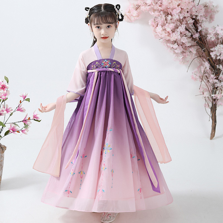 汉服女夏季仙气中国风薄款襦裙古装女汉服改良...