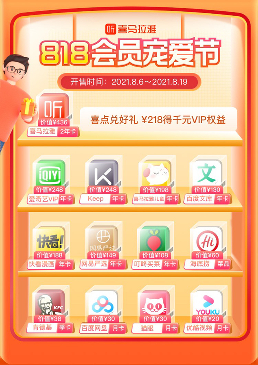 喜马拉雅联合hui员(全新,未激活)