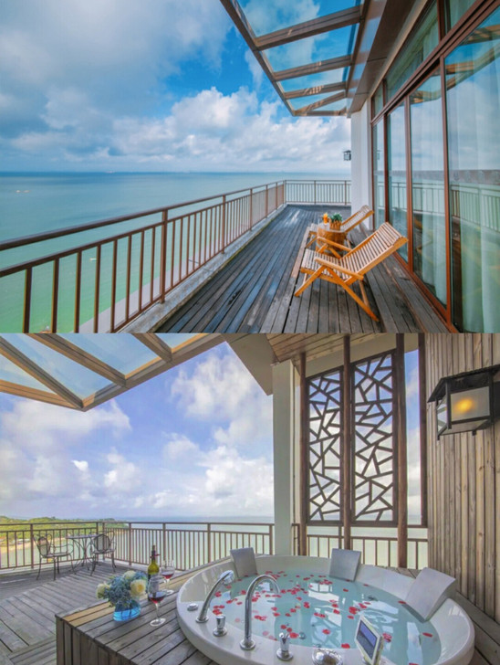 惠州巽寮湾海王子学习型酒店网红无边泳池私人...