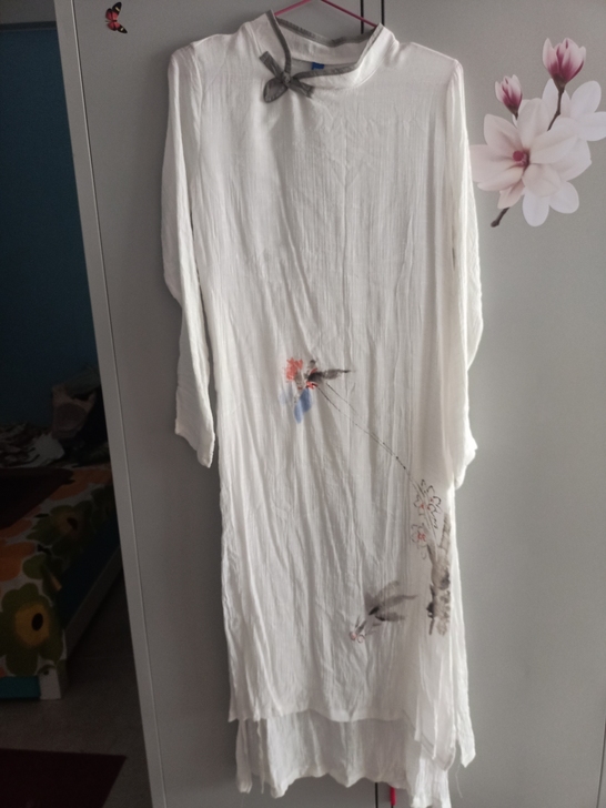 长胖了无法保留了，纯棉印花民族风连衣裙，任...