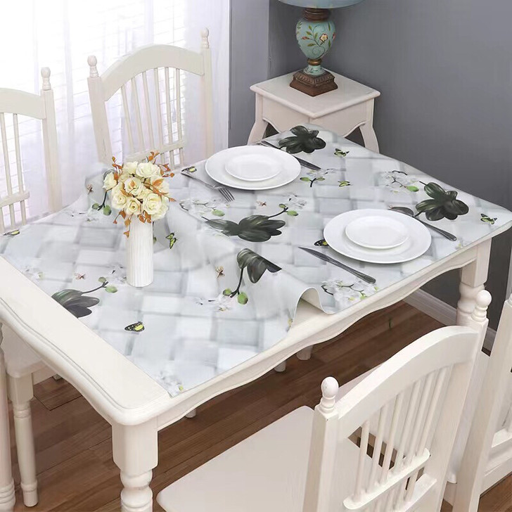 透明PVC软玻璃防水防烫茶几餐桌布防油隔热...