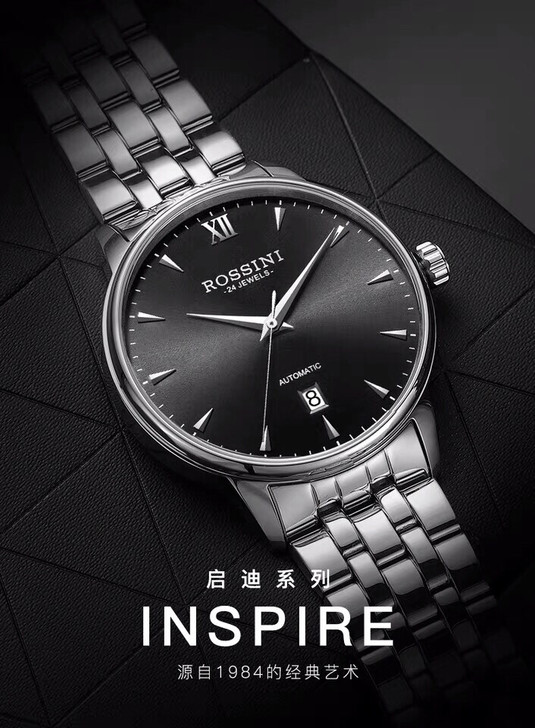 9.8新正品全自动机械表  品牌：罗西尼