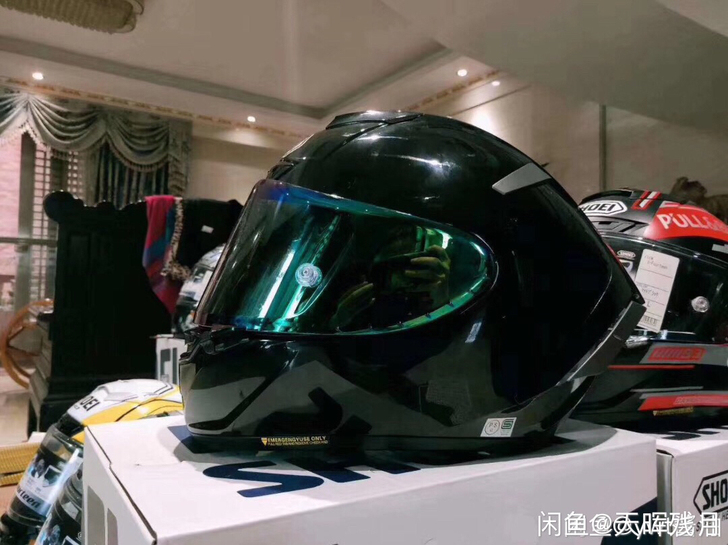 shoei x14亮黑色头盔摩托车休一x1...