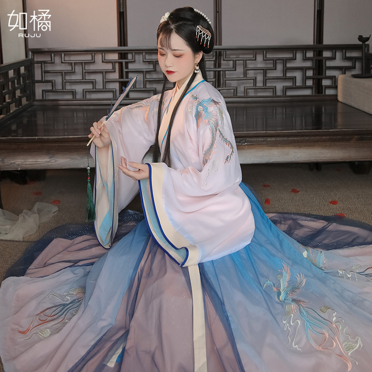 汉服女中国风原创仙气晋制飘逸古风加厚古装广...