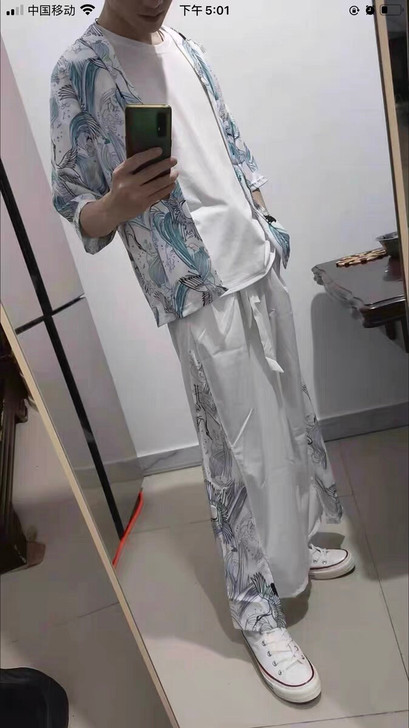上班没时间穿，图片上的一套，2xl，便宜出...