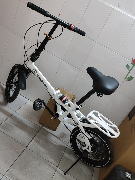 16寸折叠自行车前后碟刹，前后减震高端单车...