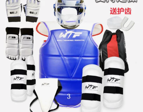 跆拳道护具全套成人儿童加厚型比赛护具六件套...