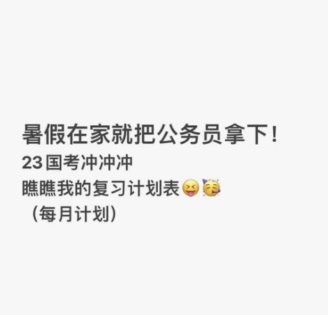 公务员备考:国考计划、省考计划 根据每个人...