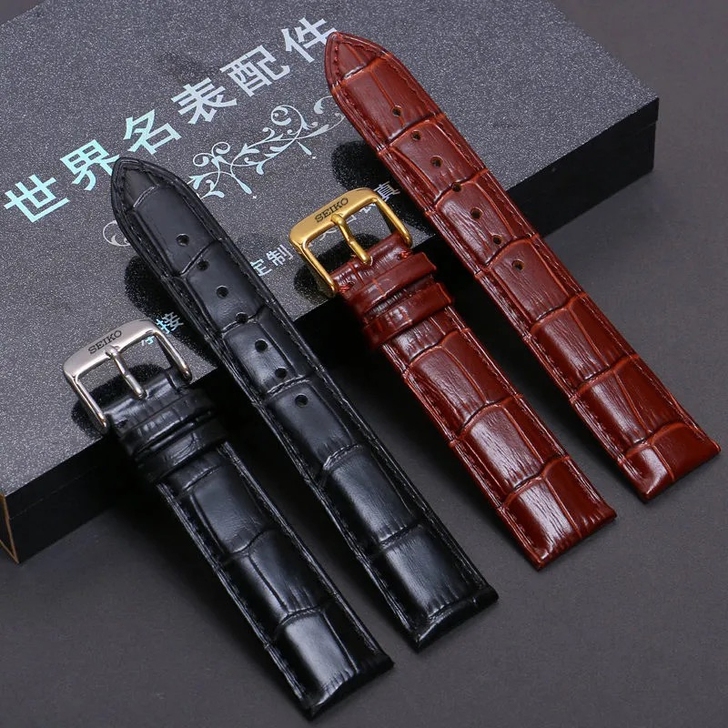 Seiko/精工手表带真皮5号