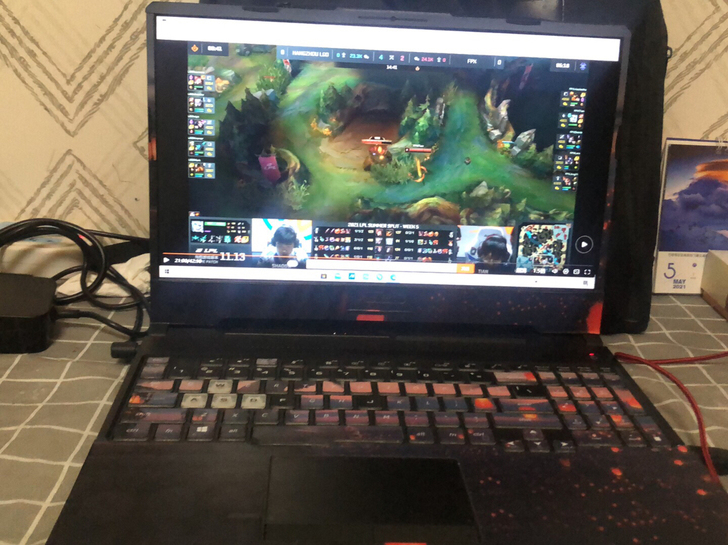 5月份刚买的 华硕天选 r7 4800h的...