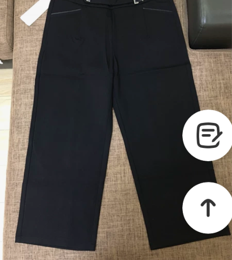 全新九分黑色加厚直筒裤阔腿裤大码 全新，有...