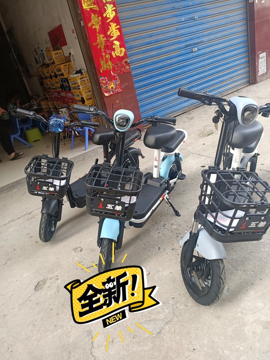 全新五羊电动车小金果，高弹鞍座，天使眼大灯...
