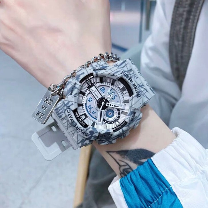 独角兽防水情侣表ins风多功能电子手表女潮...