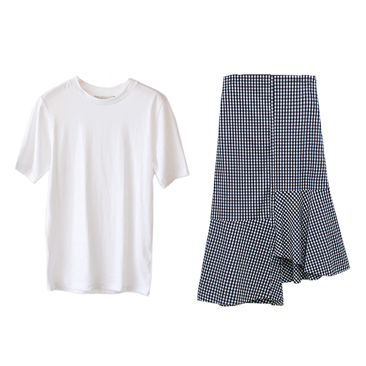 chic裙荷叶边鱼尾裙春夏韩国ins超火不...