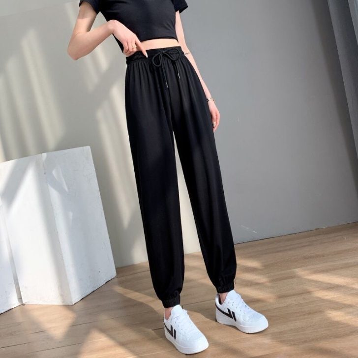 冰丝裤女夏季薄款2021年新款凉凉防蚊裤子...