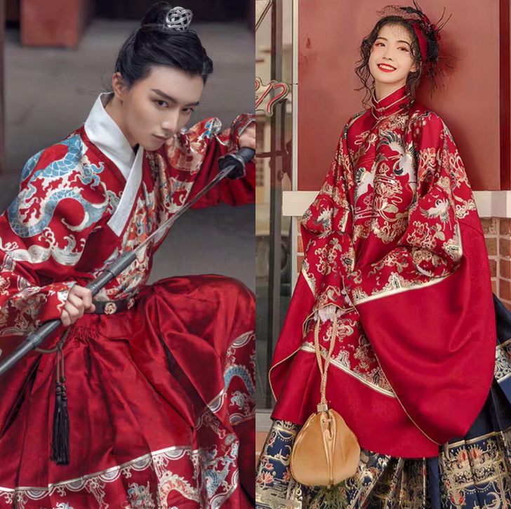 正版汉服出租 汉服婚服出租 汉尚华莲月灯游...