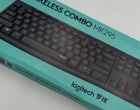 罗技MK295静音无线键鼠套装家用超薄办公...