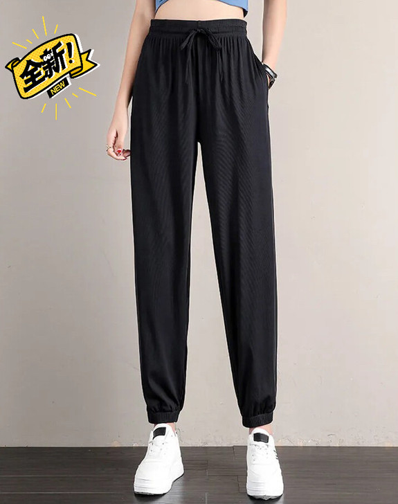 （16.8元包邮清，仅剩10条）冰丝运动裤...