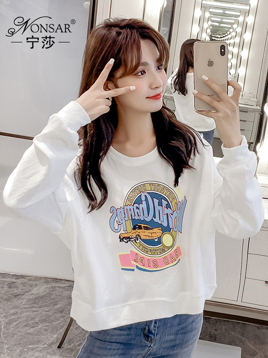 nonsar/宁莎 卫衣薄春秋款