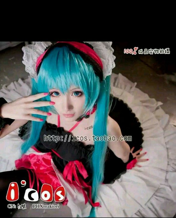 #cos 二手#初音未来miku第七龙神黑...