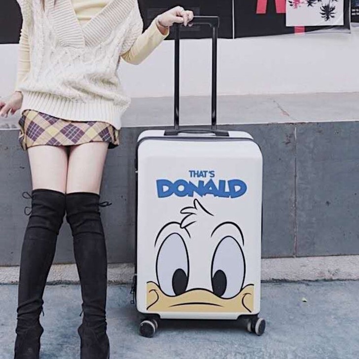 卡通行李箱女学生韩版个性密码旅行箱大容量万...