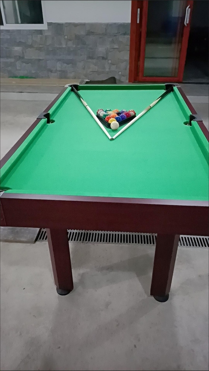 折叠台球桌黑八美式家用桌球台儿童台球成人练...