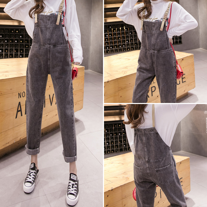 牛仔裤女宽松2019秋冬季新款韩版网红百搭...