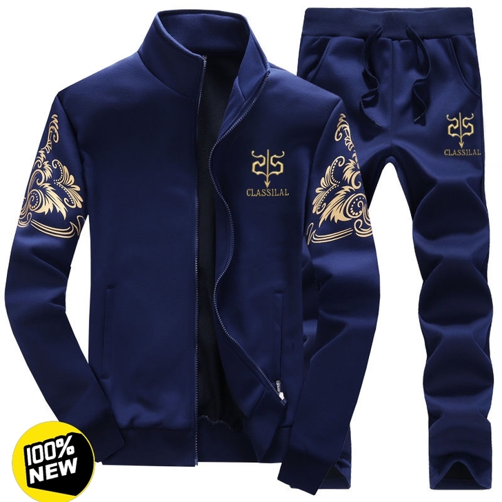 【特价】春秋薄款开衫男休闲运动套装男士秋冬...