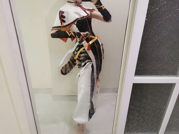 现货ICOS明日方舟cos服槐琥小老虎尾巴...