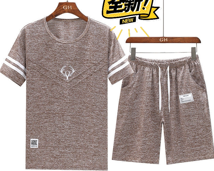 【亏本清仓】冰丝透气男士休闲运动套装潮流