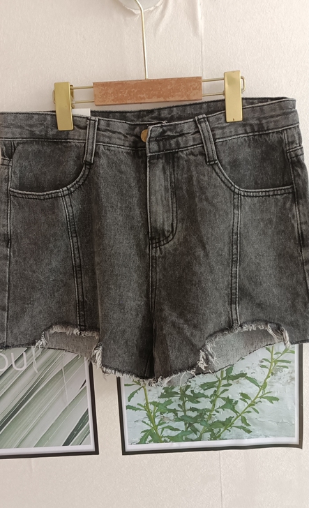 春夏新款显瘦纯棉高品质牛仔短裤