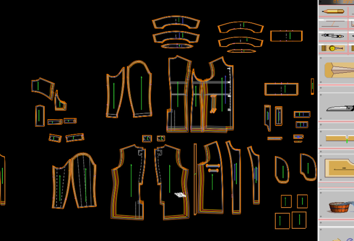 代画 服装cad打版制版和款式图。